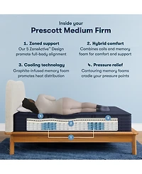 Serta Perfect Sleeper X Prescott 14" Smooth Hybrid Medium Firm Mattress