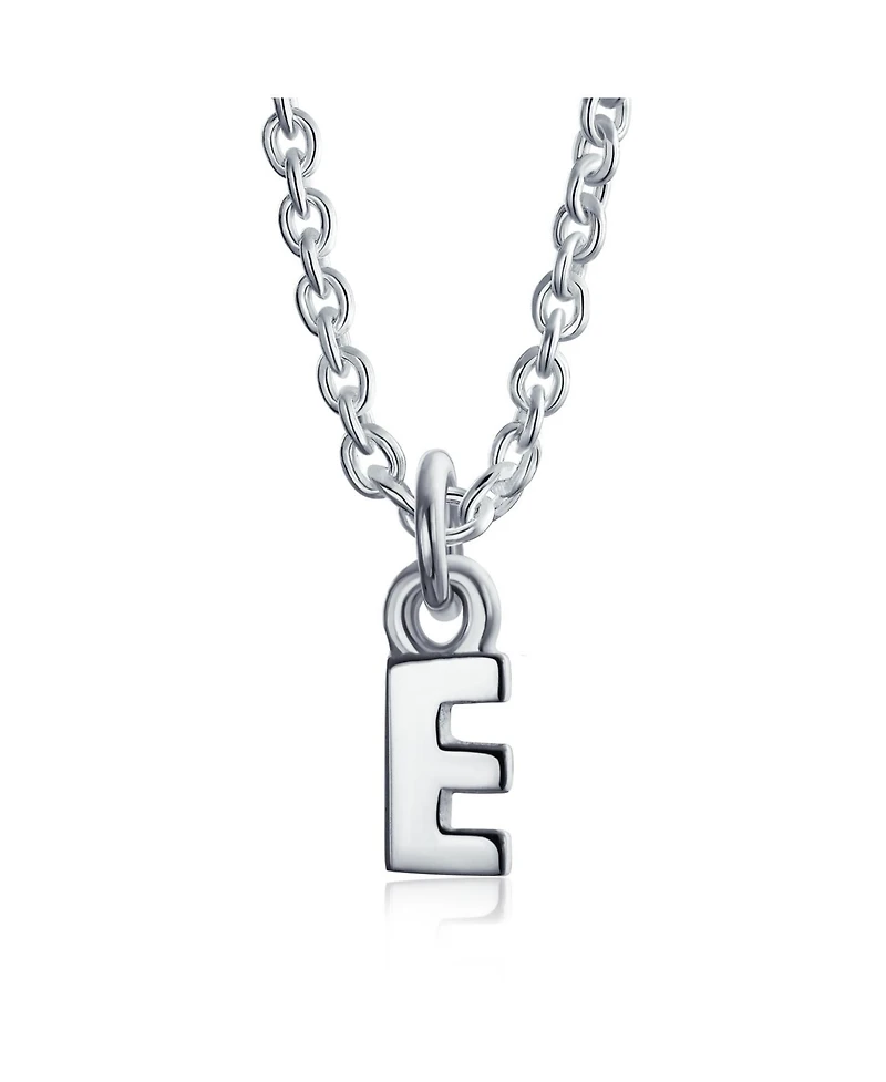 Bling Jewelry Simple Dainty Name Dangle Alphabet Block Letter Ankle Bracelet A Initial Anklet For .925 Sterling Silver Adjustable 9 10 Inch Cable Chai