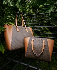 Michael Kors Taryn Logo Large Top Zip Tote