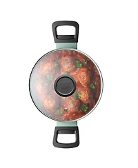 BergHOFF Sage Nonstick Aluminum Stockpot 8", 3qt. With Glass Lid