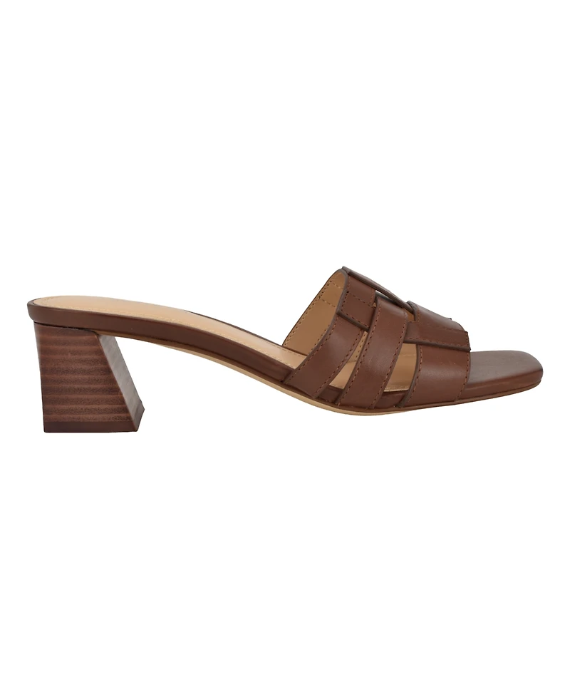 Calvin Klein Women's Alise Woven Block Heel Sandals