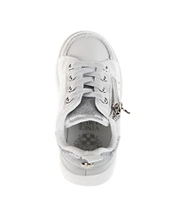 Vince Camuto Toddler Girls Decorative Zipper Heart Underlays Court Sneaker