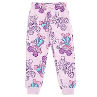 Sesame Street Baby Girls French Terry Sweatshirt and Pants Outfit Set