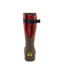 Womens Bandana Neoprene Faux Fur Wide Calf Tall Cold Weather Boot
