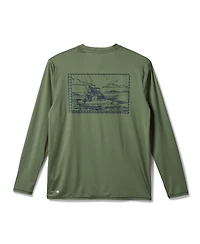 Quiksilver Waterman Men's Shady Amphibian 3 Long Sleeve T-shirt