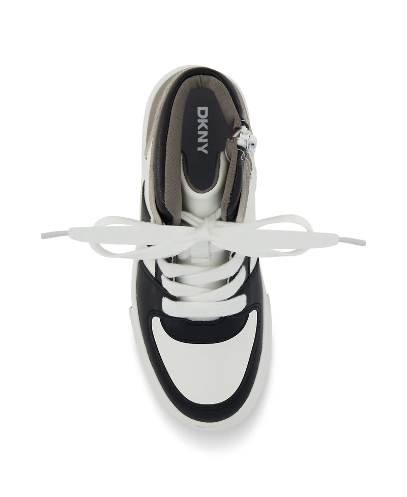 Dkny Little and Big Boys Ashton Tony High Top Sneaker