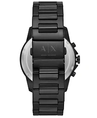A|X Armani Exchange Men's Quartz Chronograph Black Stainless Steel Watch 44mm