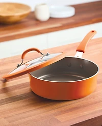 Rachael Ray Cook + Create 3-Qt. Nonstick Saute Pan with Lid