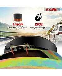 5 Core 8 Inch Subwoofer 900 W Amplified Bass 4 Ohm Audio Speaker System For Truck