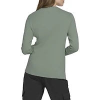 Tommy Hilfiger Women's Cotton Blend Ribbed Long Sleeve T-Shirt