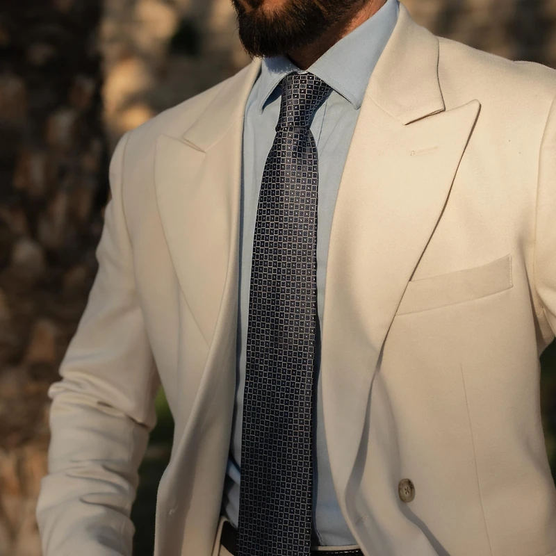 Elizabetta Men's Ravenna - Silk Jacquard Tie for Men