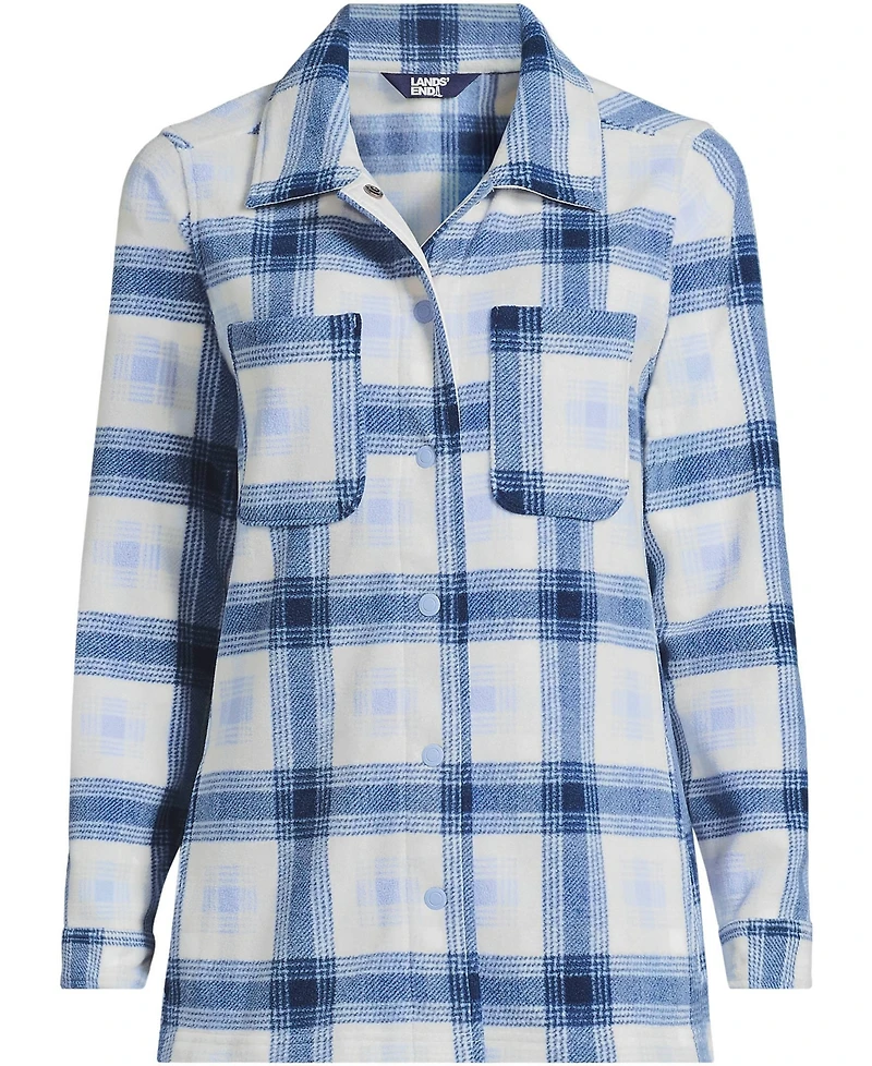 Lands' End Plus Anyweather Fleece Shirt Jacket