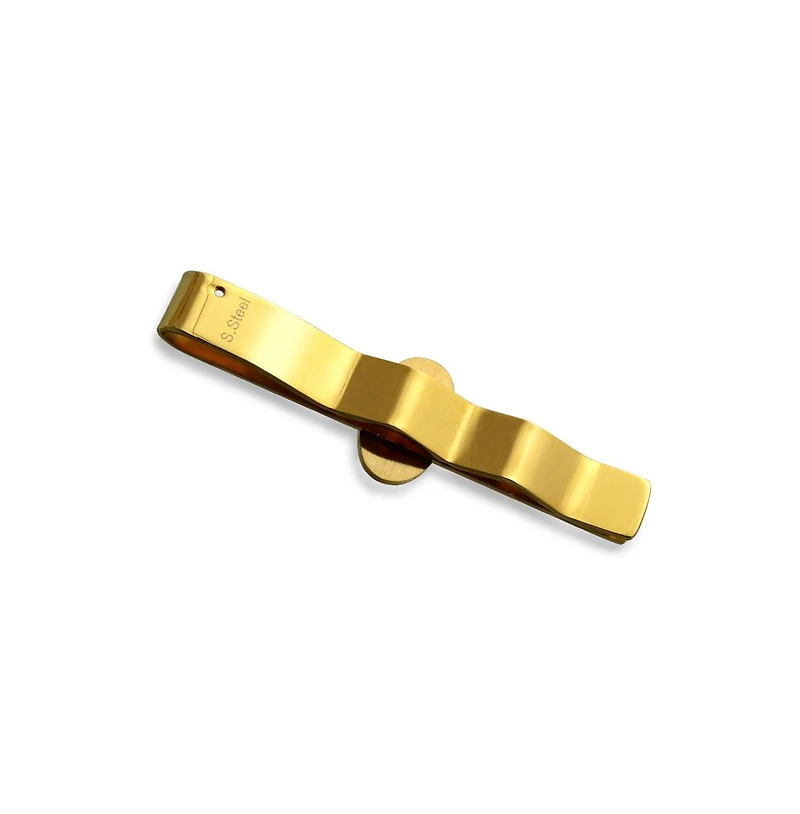 Bling Jewelry Blue Square Compass Masonic Freemason Tie Clip Silver Gold Two Tone