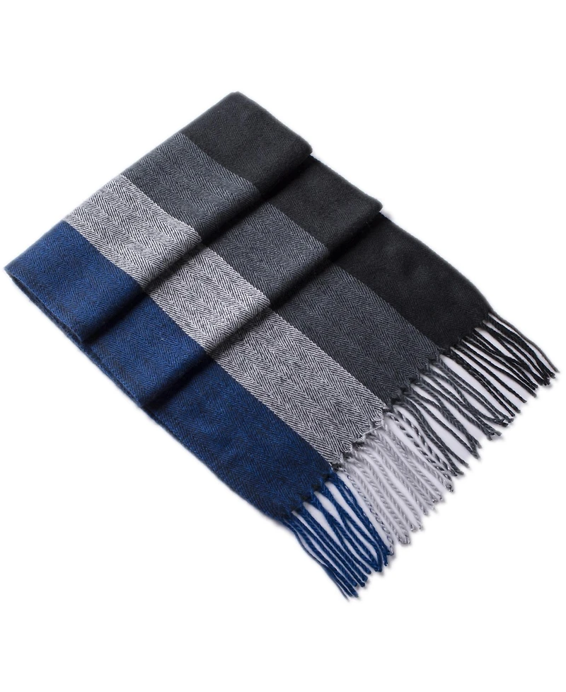 Alpine Swiss Men's Scarf Soft 80 Inch Long Warm Scarves Plaids Winter Shawl