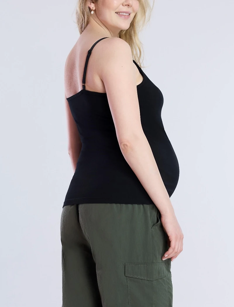 Motherhood Maternity Clip Down Nursing Tank Top Cami