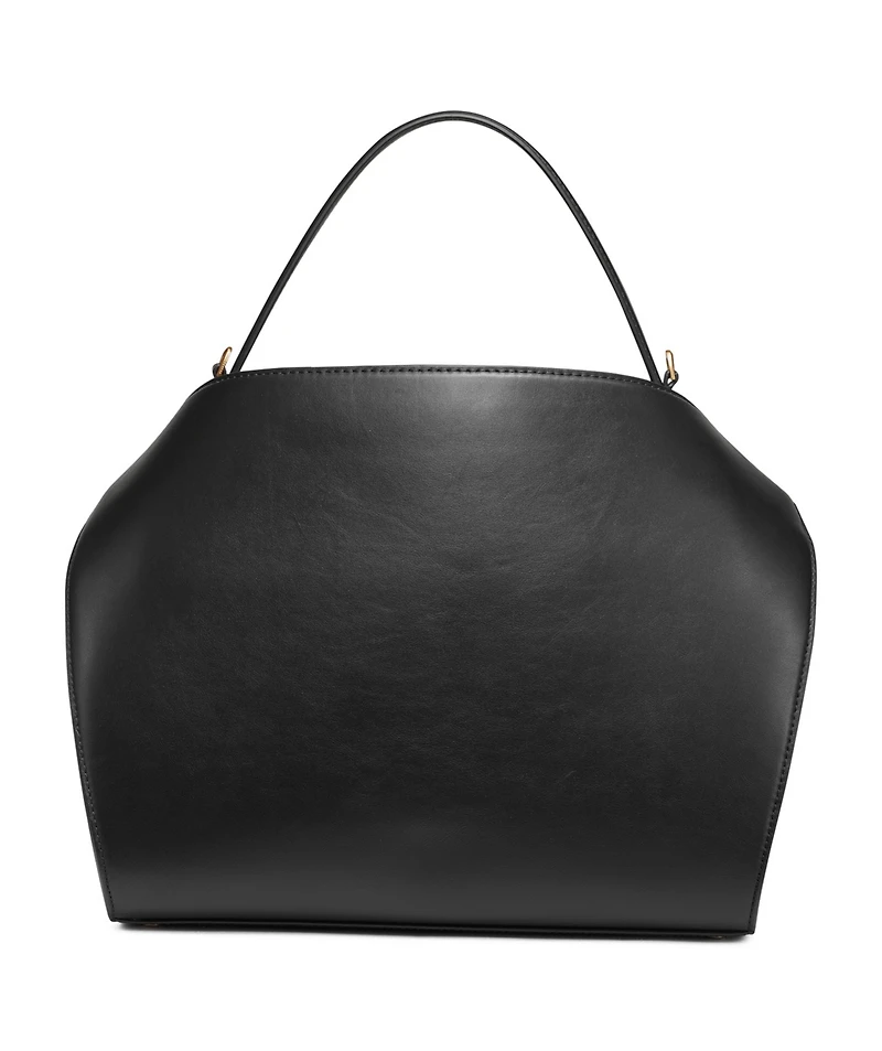 Donna Karan New York Plandome Chain Top Handle Leather Satchel