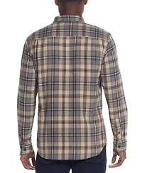 Weatherproof Vintage Men's Regular-Fit Plaid Button-Down Flannel Shirt