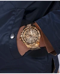 Guess Men's Multi- Function Gold Tone Stainless Steel Watch 48mm