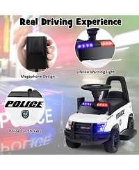 2-in-1 6V Kids Ride On Car Toddler Push Car w/ Megaphone & Siren