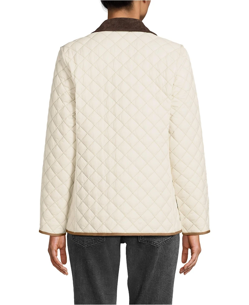 Lands' End Women's Reversible Barn Quilted Insulated Jacket