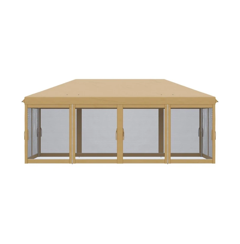 Slickblue 10' x 20' Pop-Up Canopy Party Tent with Netting for Bug-Free Events