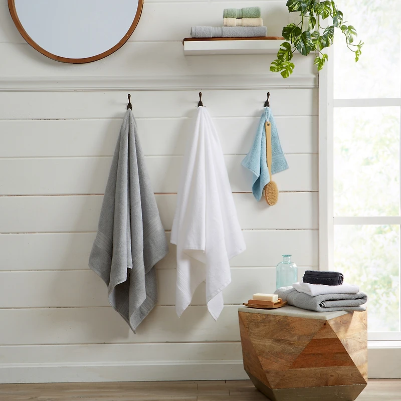 Linery & Co. Quick-Drying Cotton 4-Piece Bath Towel Set