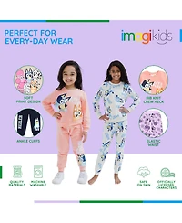 Bluey Little Girls Fleece Sweatshirt and Jogger Pants Outfit Set to
