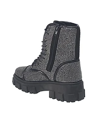 True Religion Women's Gee Rhinestone Combat Boot