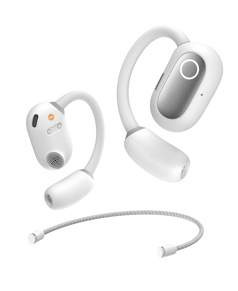 Baseus True Wireless Earbuds Bluetooth 5.3 Open Ear Headphones Sport Earphones,Eli Fit White