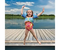 Airhead Water Otter Elite Kids Child Life Jacket Vest with Arm Bands, Mermaid