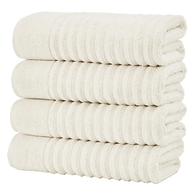 Linery & Co. Luxury 100% Combed Cotton 4-Pack Bath Towel Set