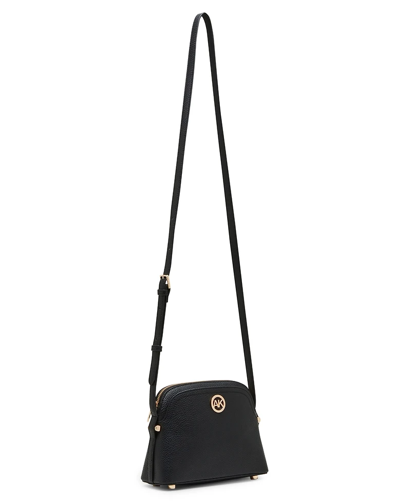 Anne Klein Dome Zip Top Detachable Card Case Crossbody Bag