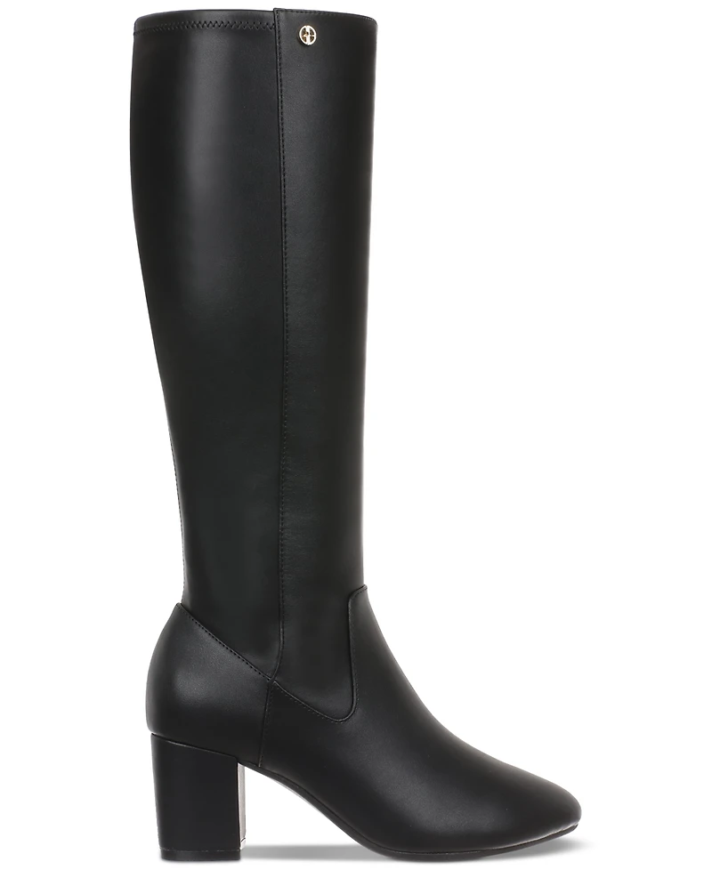 Giani Bernini Women's Maylynee Memory Foam Block Heel Knee High Dress Boots, Created for Macy's