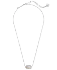 Kendra Scott Mother-of-Pearl Pendant Necklace & Hoop Earrings Set