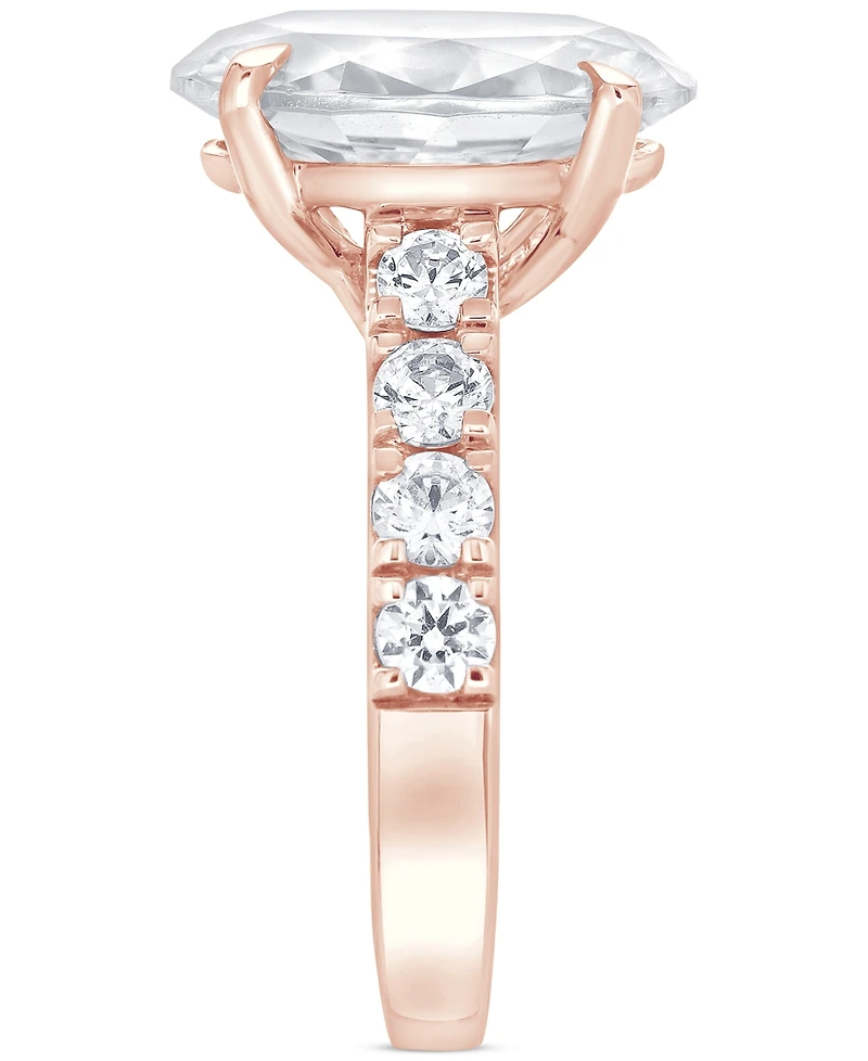 Certified Lab Grown Diamond Oval Engagement Ring (5 ct. t.w.) 14k Gold