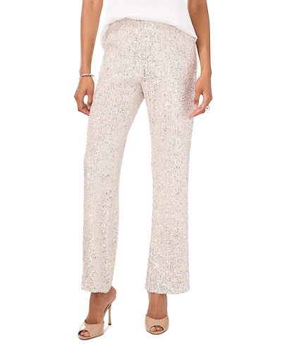 Vince Camuto Women's Pull-On Sequin Flare Pants