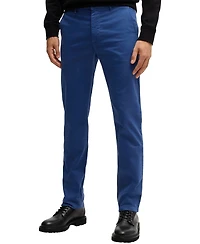 Boss by Hugo Boss Men's Stretch-Cotton Satin Slim-Fit Chinos