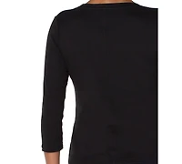 Liverpool Los Angeles Women's Scoop-Neck Cotton 3/4-Sleeve T-Shirt