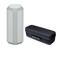 Sony Srs-XE300 X-Series Wireless Portable Bluetooth Speaker (Gray) with Case