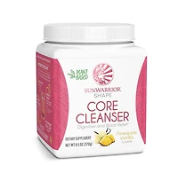 Shape Core Cleanser, Plant-Based Prebiotic Fiber Blend Powder, Digestive & Bloat Relief, Pineapple Vanilla, Sunwarrior, 270g