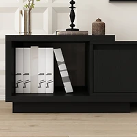 Homsee Extendable Tv Stand Entertainment Center Wood Media Console