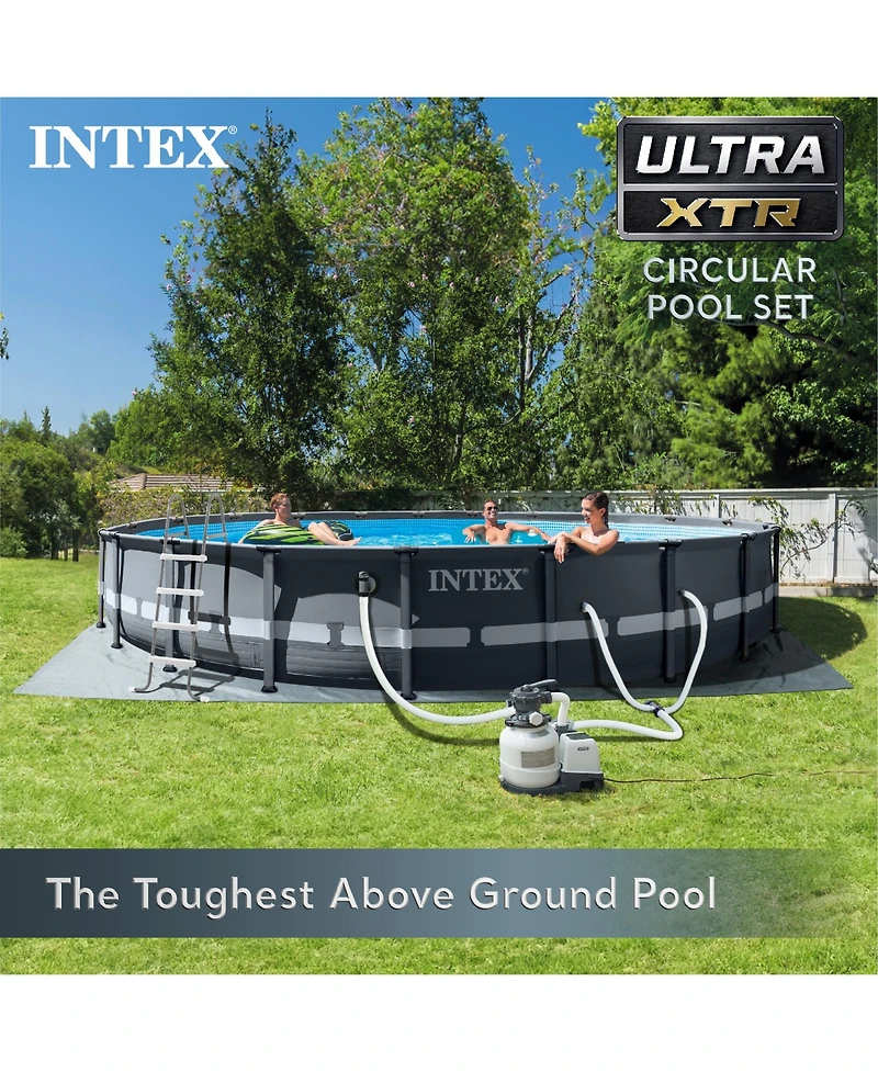 Intex 26333EH 20' x 48" Round Ultra Xtr Frame Swimming Pool Set with Filter Pump
