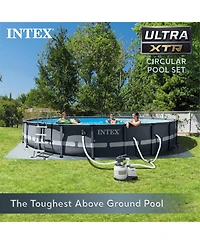 Intex 26333EH 20' x 48" Round Ultra Xtr Frame Swimming Pool Set with Filter Pump