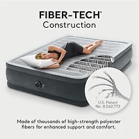 Intex 64413ED Elevated Dura Beam Fiber Tech Airbed with Pump