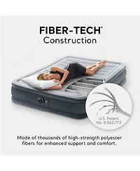 Intex Comfort Deluxe Dura-Beam Plush Air Mattress Bed with Built-In Pump, Full
