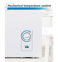 Black+Decker 2.0 Cu. Ft. Compact Chest Freezer, Deep Freezer Holds Up To 70 Lbs. of Frozen Food, Removable Storage Basket, Mechanical Temperature Cont