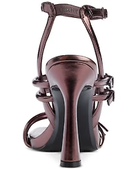 Dkny Women's Strappy Multi-Buckle Stiletto Sandals