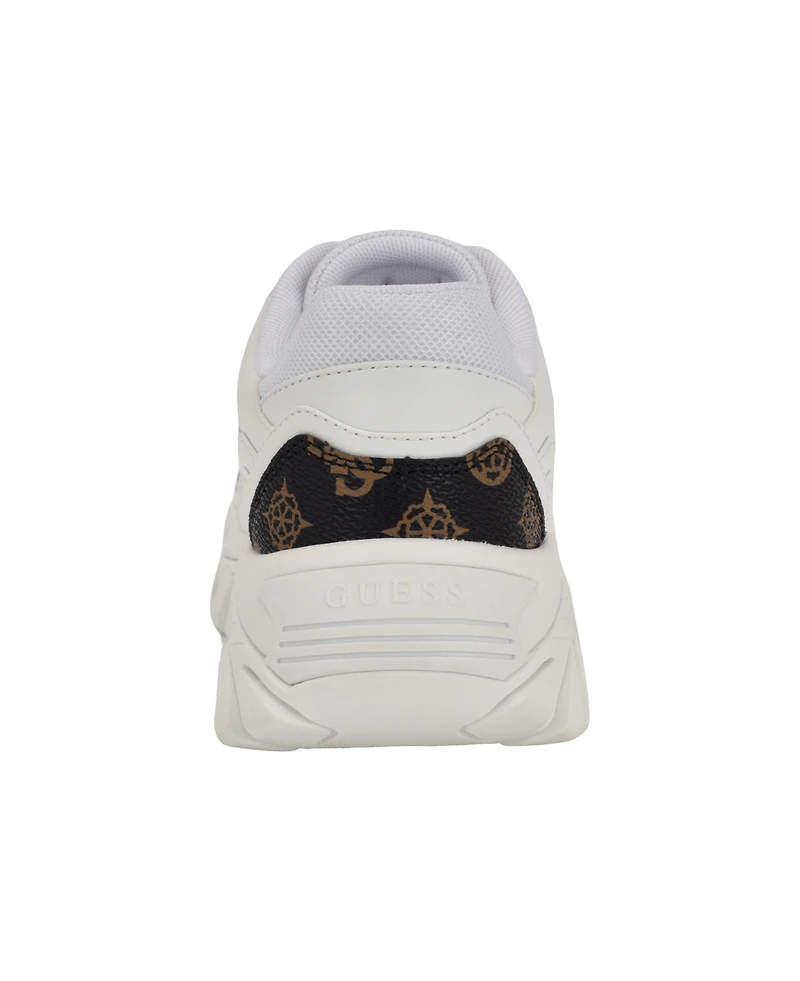 Guess Women's Nowah Triangle Lace-Up Chunky Fashion Sneakers