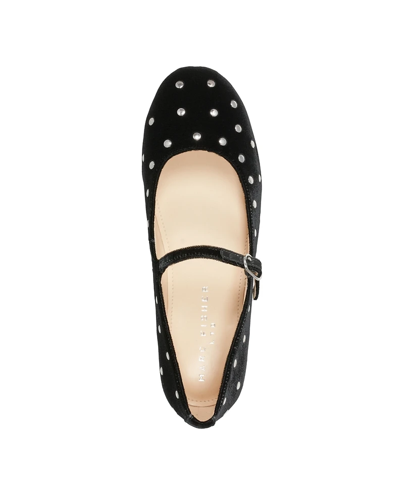 Marc Fisher Ltd Women's Elizza Dress Embellished Ballet Flats