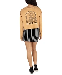 Hurley Juniors' Sloan Button-Front Mini Skirt